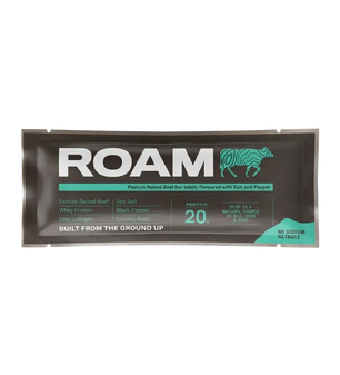 Buy ROAM Food Grass-Fed Beef Bar Salt, Pepper & Porcini 12 Bars at LiveHelfi
