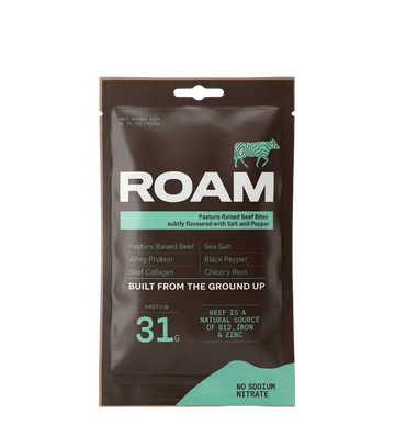 Buy ROAM Food Grass-Fed Beef Bites Salt & Pepper 12 Pack at LiveHelfi