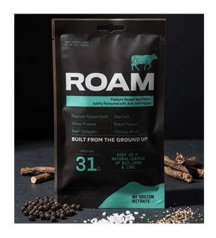 Buy ROAM Food Grass-Fed Beef Bites Salt & Pepper 12 Pack at LiveHelfi