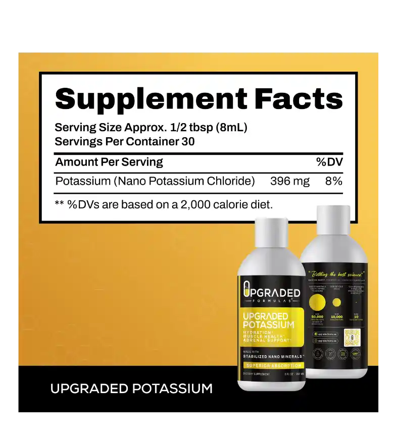 Buy Upgraded Formulas Upgraded Potassium 30 Servings at LiveHelfi
