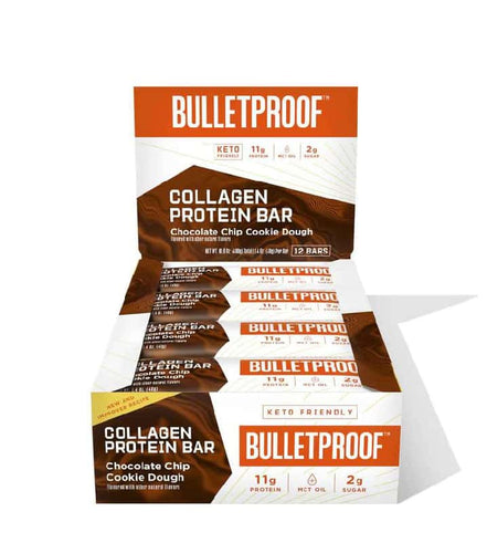 Buy Bulletproof Protein Bars Chocolate Chip Cookie Dough at LiveHelfi