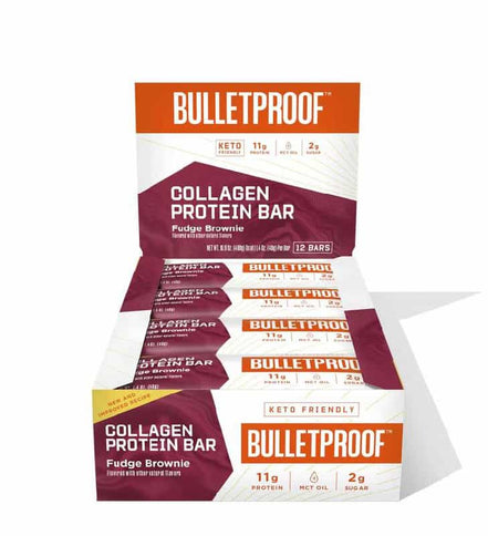 Buy Bulletproof Fudge Brownie Collagen Protein Bar (12 Pack) at LiveHelfi