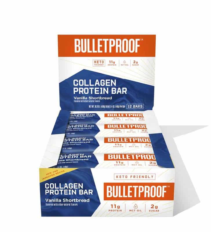 Buy Bulletproof Vanilla Shortbread Collagen Protein Bars at LiveHelfi