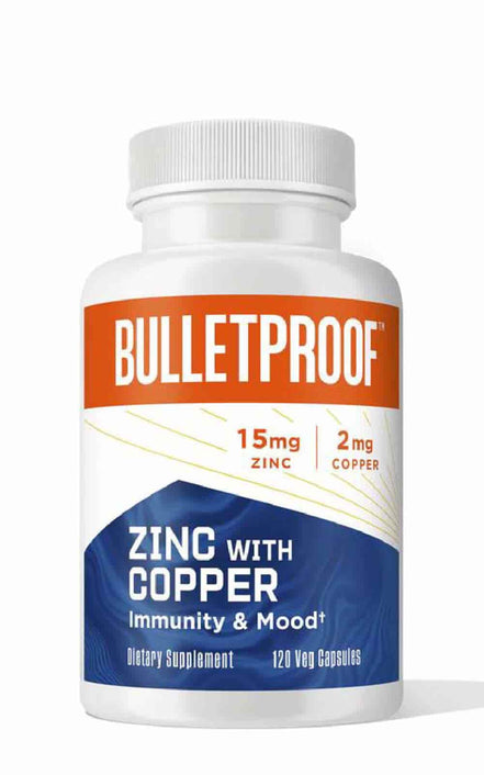 Buy Bulletproof Zinc With Copper 120 Capsules at LiveHelfi