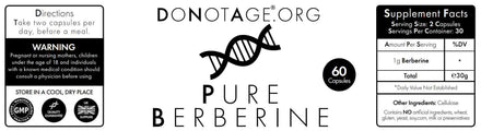 Buy Do Not Age Pure Berberine at LiveHelfi