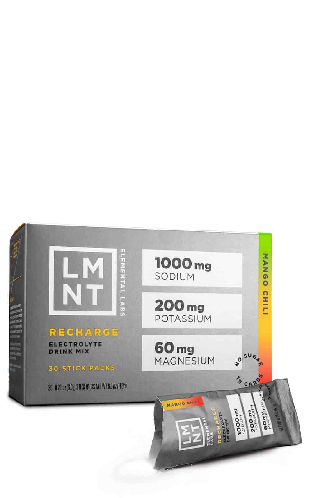 Buy LMNT Recharge Electrolyte Drink Mix Mango Chili at LiveHelfi