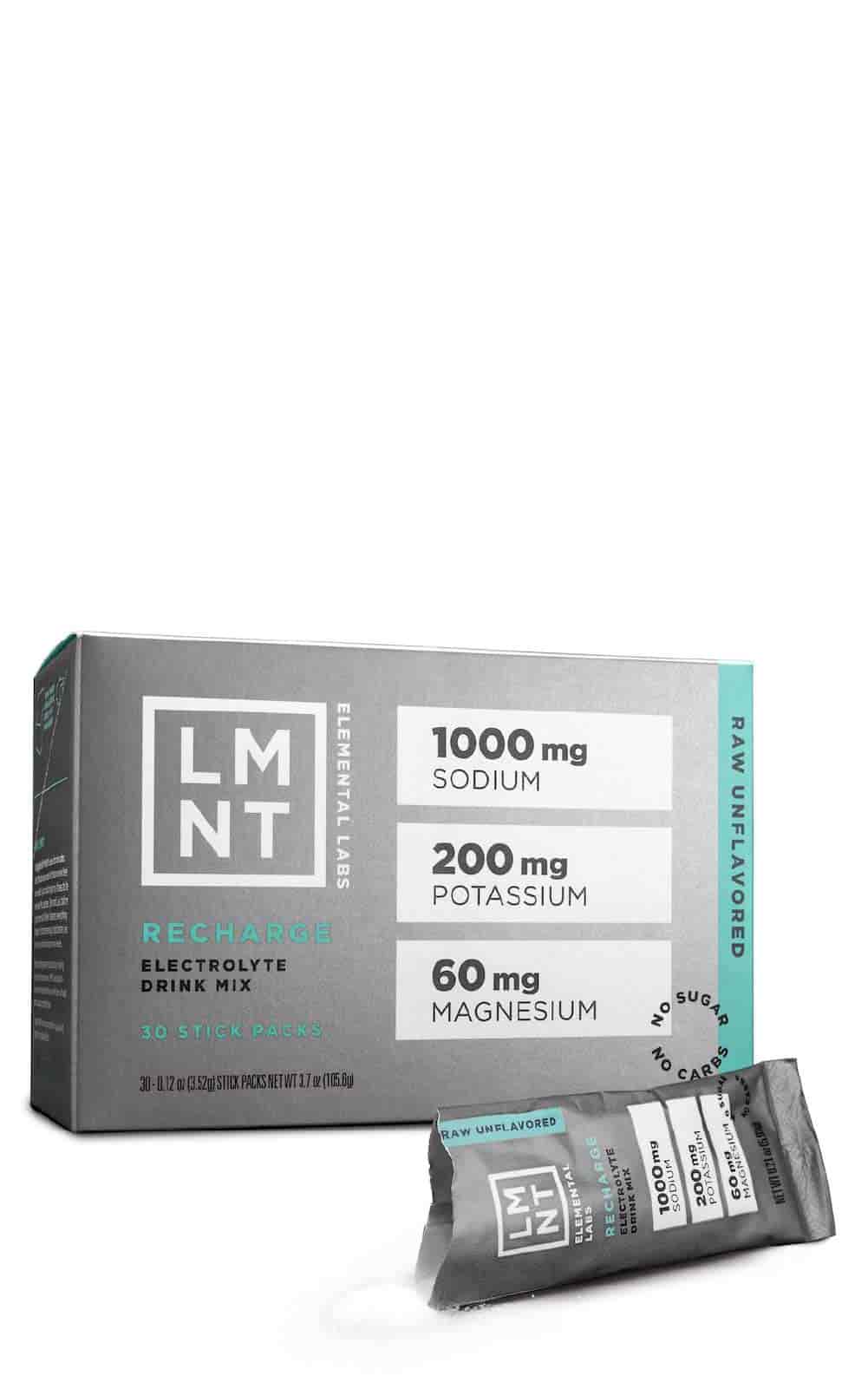 Buy LMNT Recharge Electrolyte Drink Mix Raw Unflavored at LiveHelfi