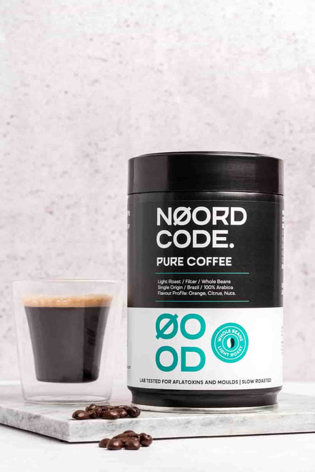 Buy NoordCode Pure Coffee Light Roast Whole Beans 250g at LiveHelfi
