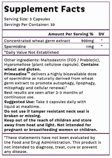 Buy Oxford Healthspan Primeadine Premium Spermidine at LiveHelfi