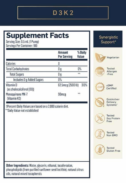 Buy Quicksilver Scientific Nanoemulsified D3K2 at LiveHelfi