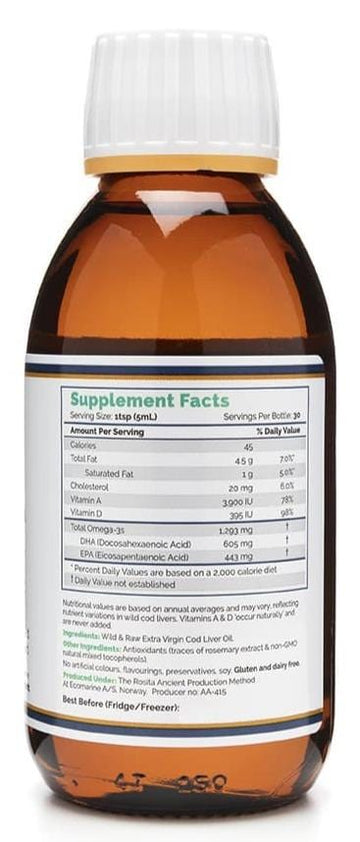 Buy Rosita Extra-virgin cod liver oil at LiveHelfi